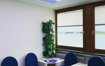 Decke-Lichtkonzept im Wartezimmer